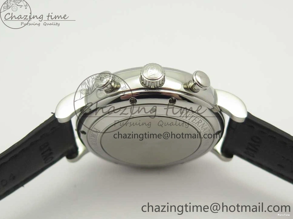 MIROTIME 0129 Snug Portofino IW391022 SS ZK 1:1 Best Edition White Dial Gold Markers On Black Leather Strap A 7130